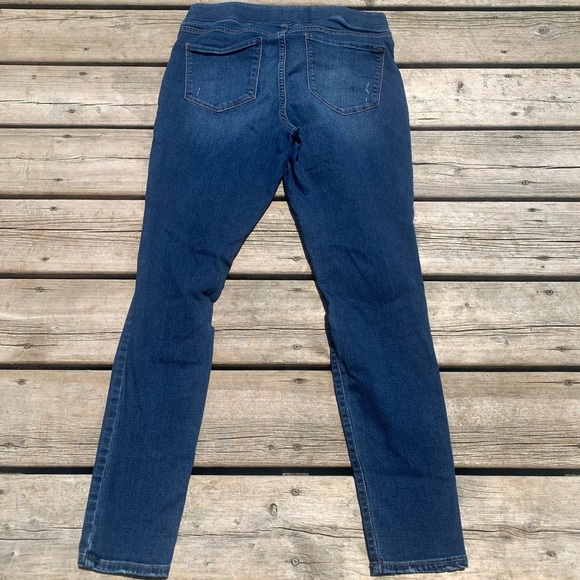 Old Navy Rockstar Mid-Rise Distressed Jeggings/Jeans - Blue - Women's Size 12 - Picture 8 of 9